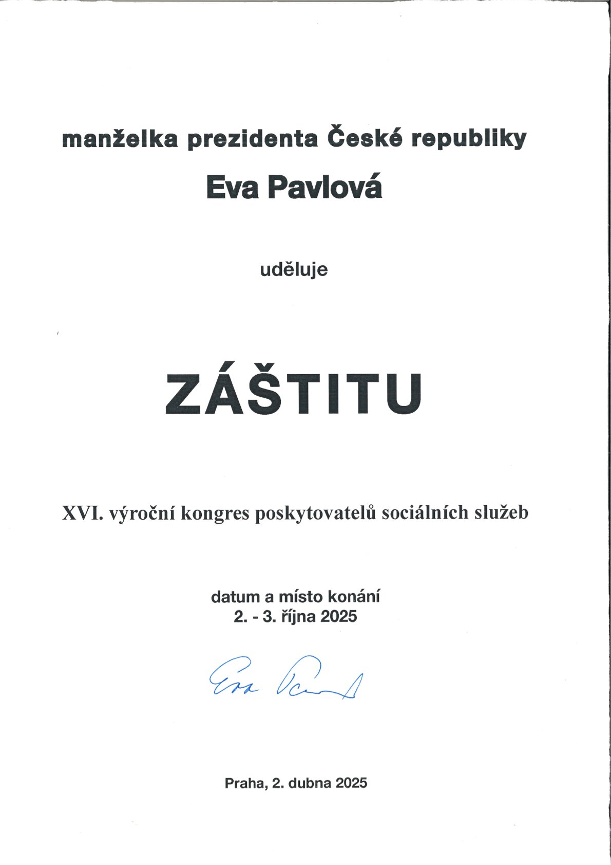 Záštita nad XVI. výročním kongresem - Eva Pavlová